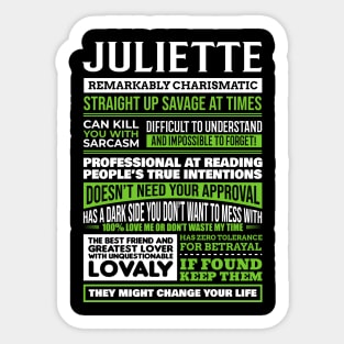 Juliette Sticker